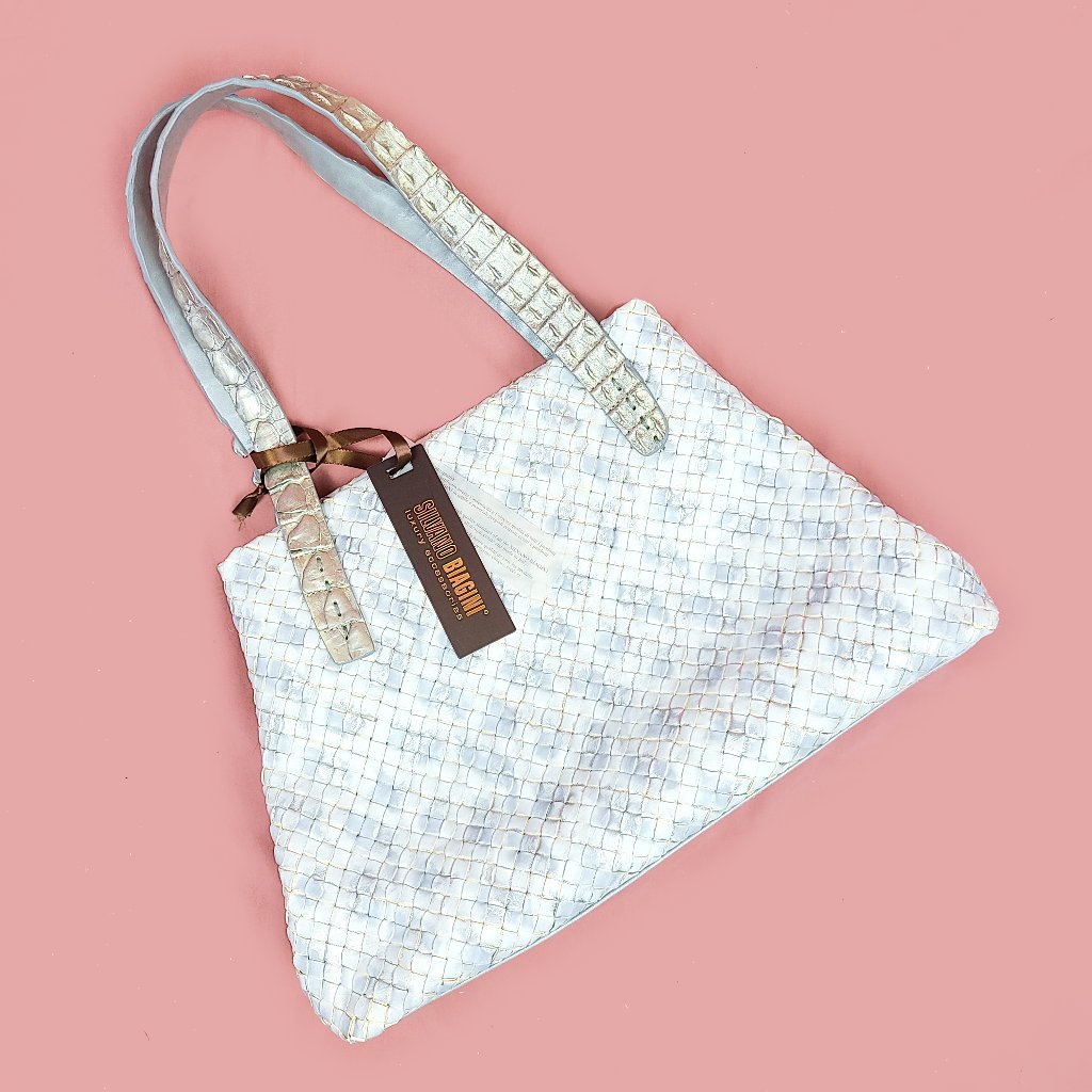 Silvano Biagini Dea Camel Blue Silver Handbag